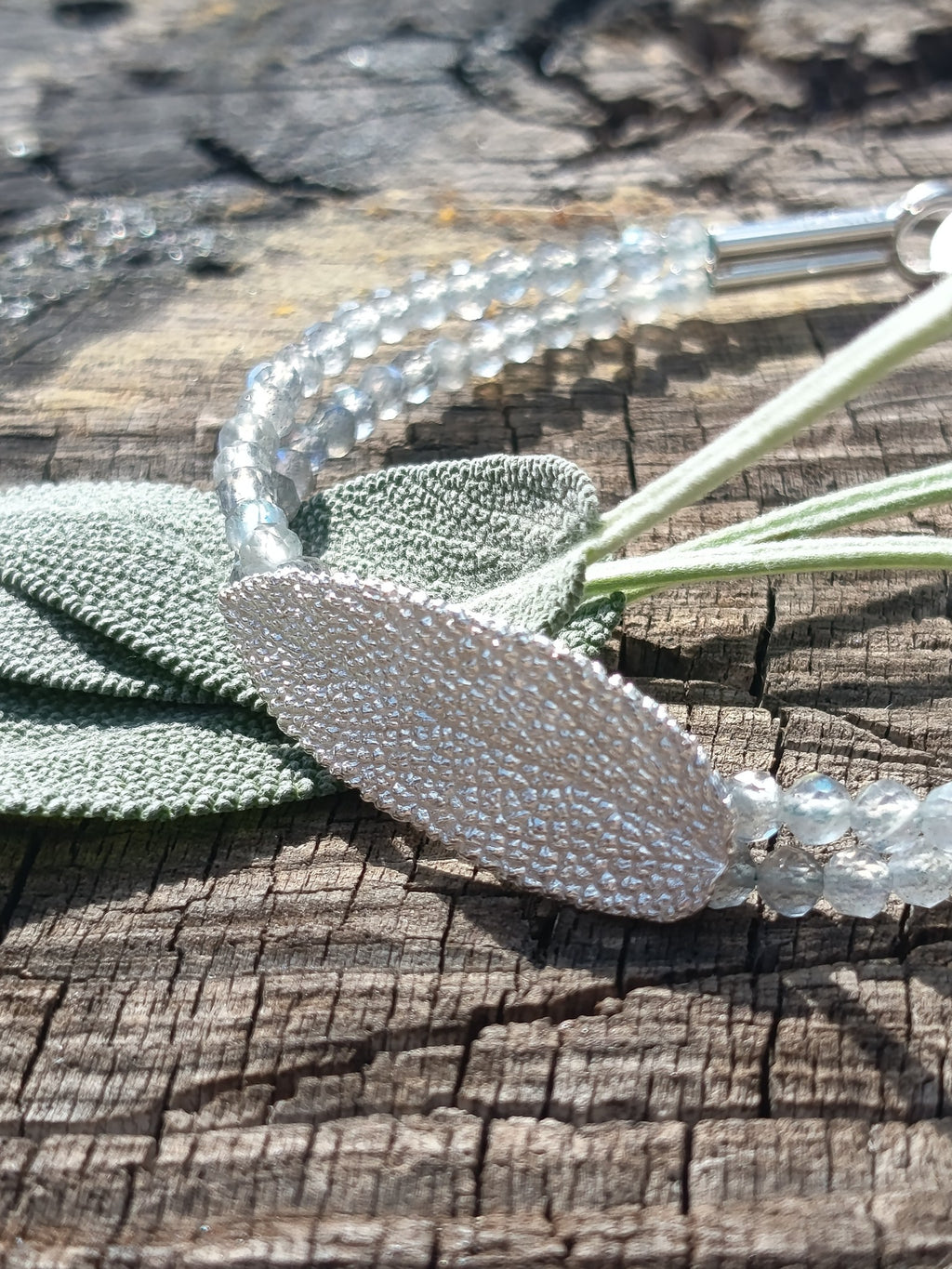 Salbei Armband mit Labradorith