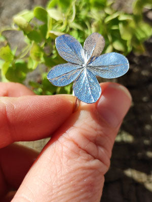 Fünfblättriger Hortensien Ring