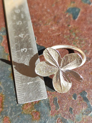 Fünfblättriger Hortensien Ring