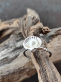 Mini Muschel Ring mit Perle