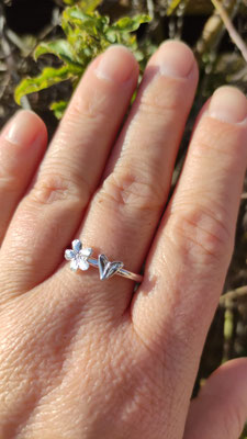 Vergissmeinnicht Hirtentäschel Ring