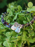 Buntes Turmalin Armband mit Hortensien Blüte