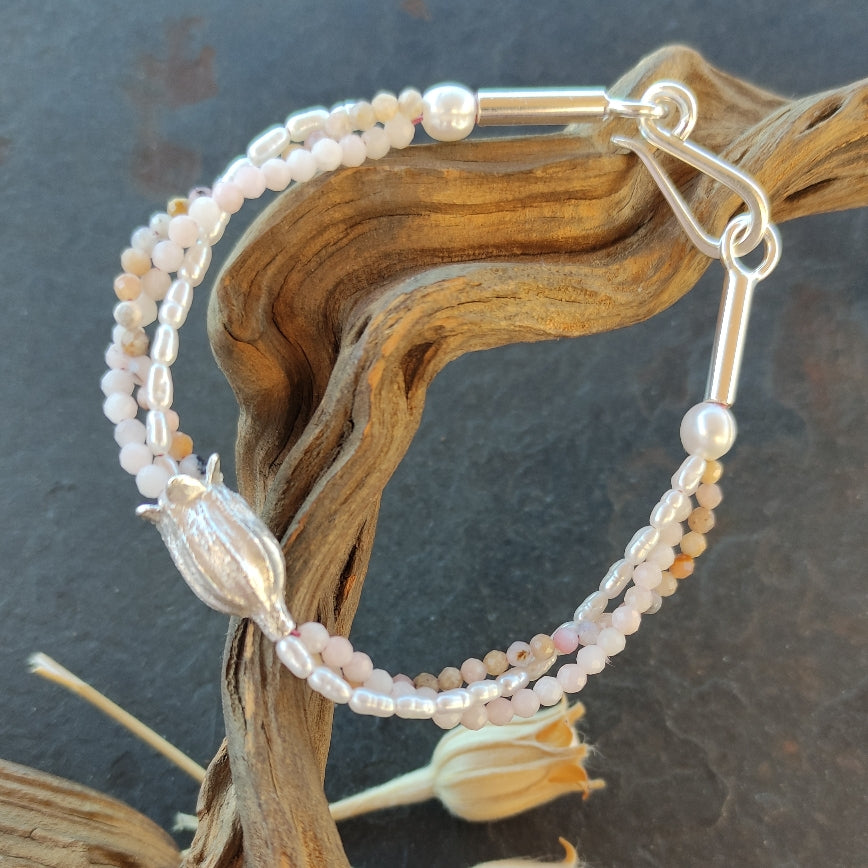 Lichtnelken Armband mit Opal