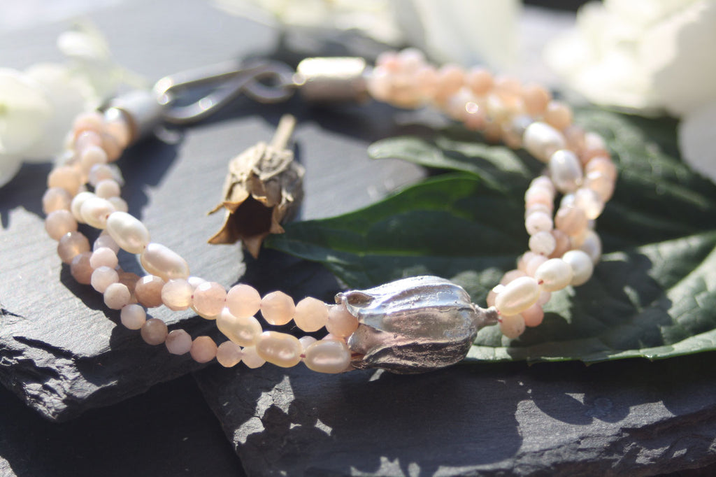 Lichtnelken Armband mit Opal