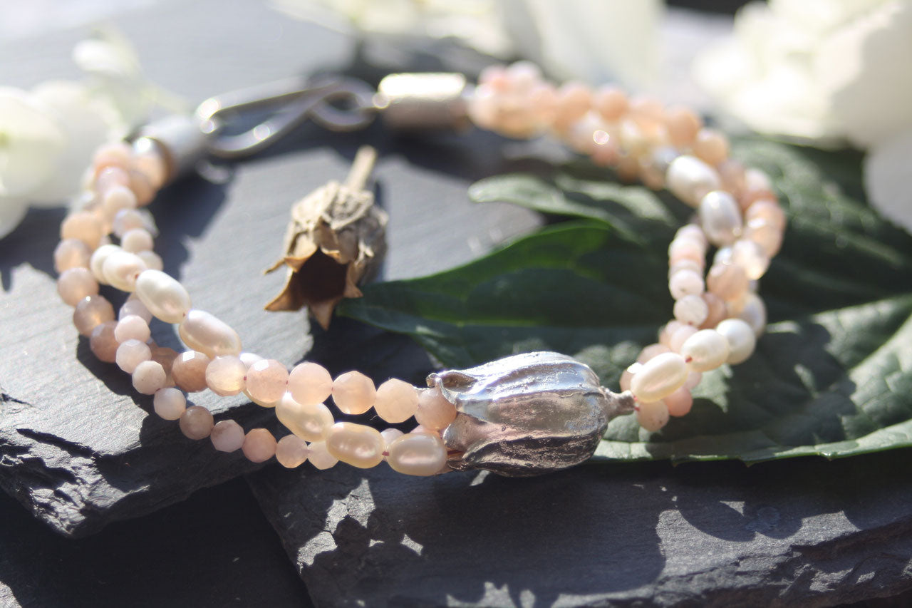 Lichtnelken Armband mit Opal