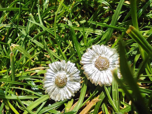 Gänseblümchen Anhänger mit vergoldeter Mitte