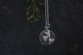 Großer Talisman Anhänger mit Hirtentäschelkraut