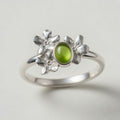Vergissmeinnicht Ring mit Peridot
