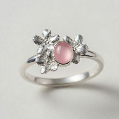 Vergissmeinnicht Ring mit Peridot