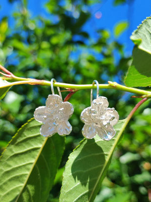 Kirschblüten Ohrhänger Silber