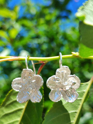 Kirschblüten Ohrhänger Silber