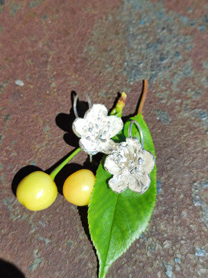 Kirschblüten Ohrhänger Silber