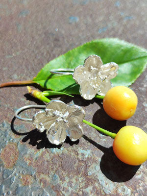 Kirschblüten Ohrhänger Silber