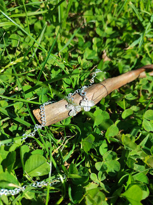 Mini Klee Anhänger mit Karabiner