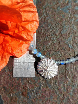Mohn deckel Kette mit Labradorith