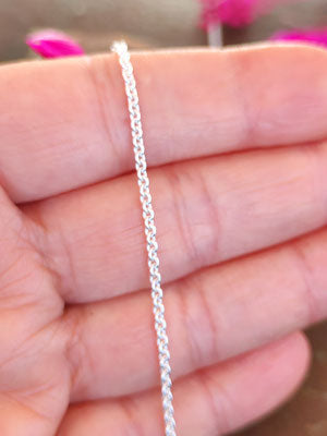 Silber Ösenkette