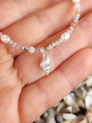 Mini Muschel Opal Kette*