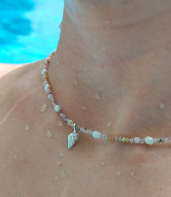 Mini Muschel Opal Kette*