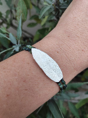 Salbei Armband mit grünem Turmalin