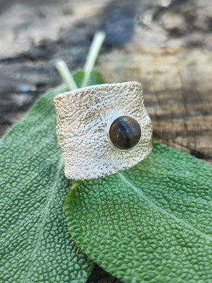Salbei Ring mit Labradorith