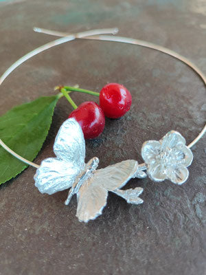 Kirschblüten, Schmetterling Anhänger