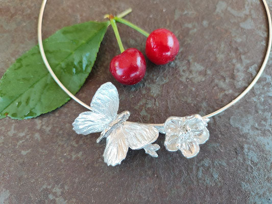Kirschblüten, Schmetterling Anhänger