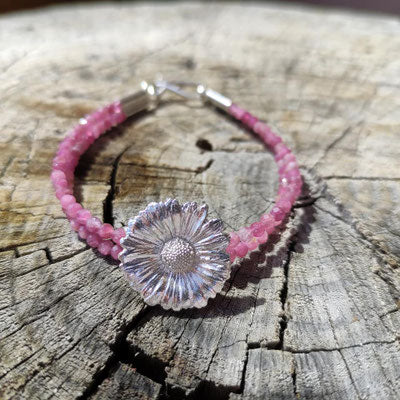 Gänseblümchen Armband mit Turmalin