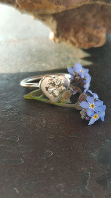 Vergissmeinnicht Herz Ring